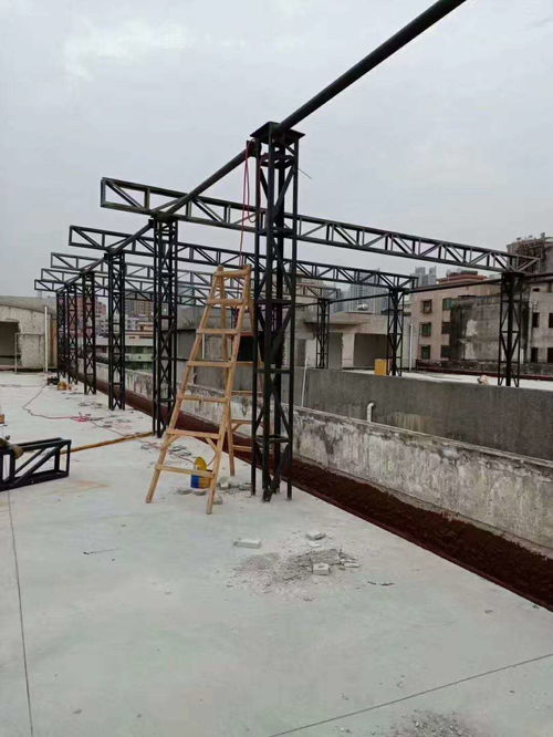 石龙钢结构隔热棚搭建施工方案